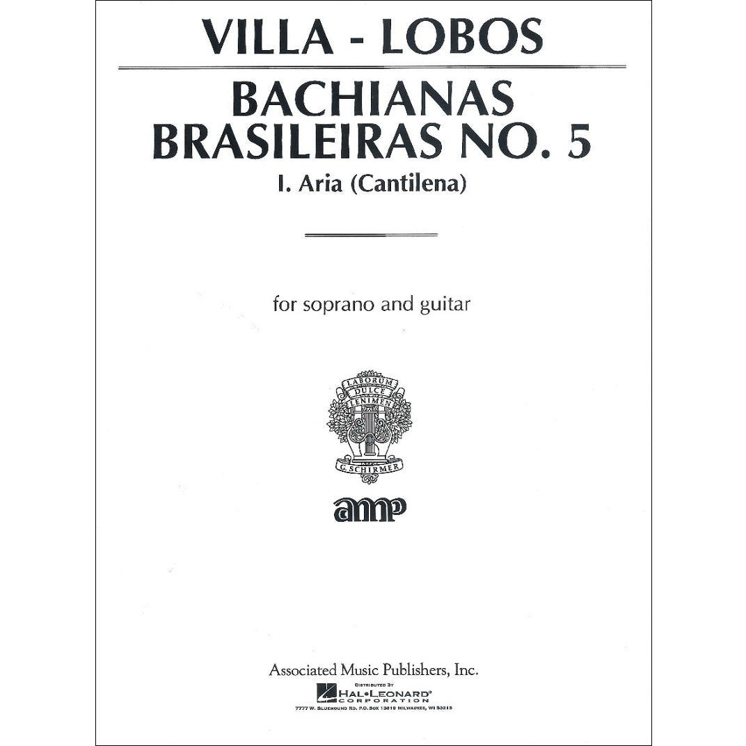 楽譜】ヴィラ=ロボス：ブラジル風バッハ第5番アリア（歌とG
