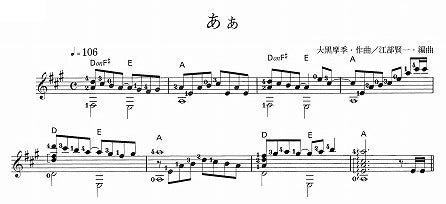 【楽譜】あぁ/大黒摩季・作、江部賢一・編