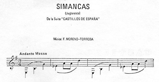 【楽譜】M=トローバ:シマンカス(スペインの城第2集より)