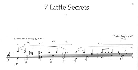 【楽譜】ボグダノヴィチ:7つの小さな秘密(作者による録音あり)