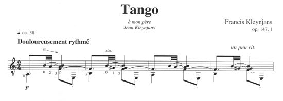 【楽譜】クレンジャンス:2つのスペイン舞曲Op.147(タンゴ,ファンダンゴ)