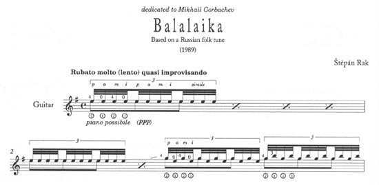 【楽譜】ラック:バラライカ