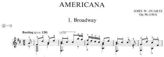 【楽譜】デュアート:アメリカーナOp.96