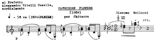 【楽譜】ベルッチ:カプリコーン(山羊座)の花