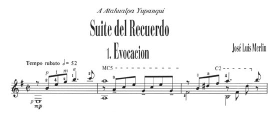 【楽譜】メルリン:想い出の組曲(ユパンキに捧げる6曲)