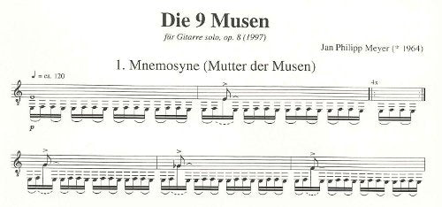 【楽譜】マイヤー:9人の女神(ミューズ)Op.8