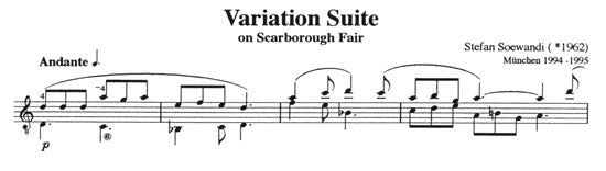 【楽譜】ゾーヴァンディ:スカボロフェアーによる変奏組曲
