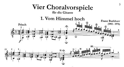 【楽譜】ブルクハルト:4つのコラール前奏曲