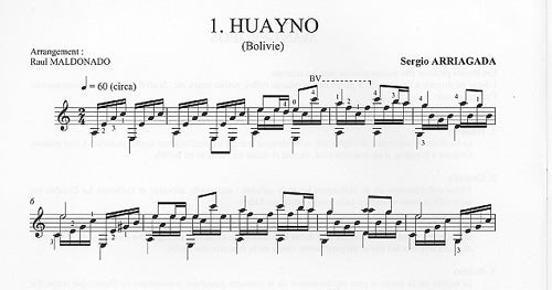 【楽譜】アリアガダ:10のラテンアメリカの練習曲2