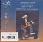【CD】パーソンズ+タブ(Sop)〈ソル:歌曲、ギター作品集〉