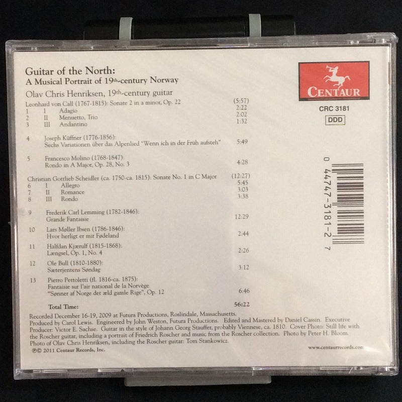 【CD】ヘンリクセン(19cG)〈北国のギター〜19世紀ノルウェーの音楽の肖像〉
