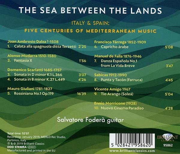 【CD】フォデーラ〈The Sea Between the Lands〜イタリアとスペイン:5世紀に渡る地中海の音楽〉