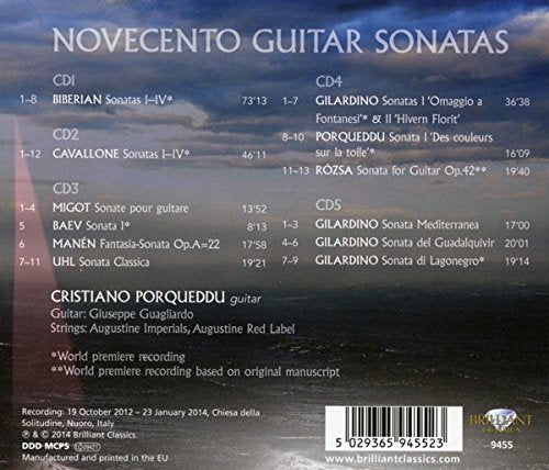 【CD】ポルケッドゥ〈20世紀の作曲家によるギター・ソナタ集〉(5CD)