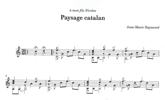 【楽譜】レーモン:カタルーニャの風景