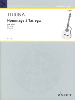 【楽譜】トゥリーナ：タレガ讃歌（ガロティンとソレアレス）Op.69［セゴビア運指］