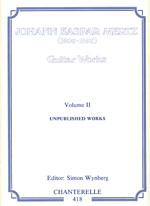 【楽譜】メルツ：ギター作品集2巻／未出版作品Vol.2［ワインバーグ校訂］