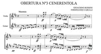 【楽譜】カルッリ：ヴァイオリンとギターのためのロッシーニの序曲より「チェネレントラ（シンデレラ）」[ガジャルド校訂]