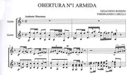 【楽譜】カルッリ：ヴァイオリンとギターのためのロッシーニの序曲より「アルミーダ」[ガジャルド校訂]
