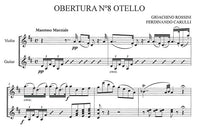【楽譜】カルッリ：ヴァイオリンとギターのためのロッシーニの序曲より「オテロ」[ガジャルド校訂]