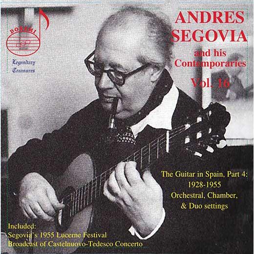 【CD】セゴビア、ほか〈セゴビアとその同時代人たち　Vol.16 〜スペイン・ギターPart 4: 1928-1955〉