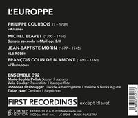 【CD】アンサンブル392〈フランス・バロックのカンタータ集〉