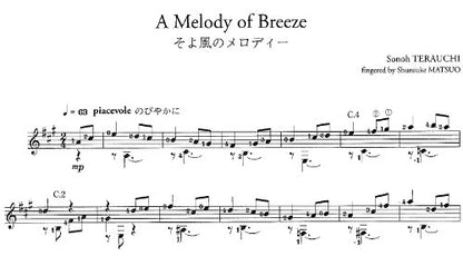 【楽譜】ギター小曲集 そよ風のメロディー（CD付）／作曲：寺内園生、演奏・運指：松尾俊介