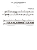 【楽譜】アイネ・クライネ・ナハトムジーク〜ギター二重奏のためのクラシック名曲集〜／莉燦馮 編曲