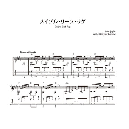 【楽譜】ソロ・ギターで奏でるポピュラー・ヒット・アレンジメント／竹内永和・編曲（タブ譜付）