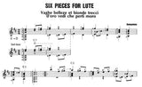 【楽譜】作者不詳：リュートのための6つの小品／平田宏・編
