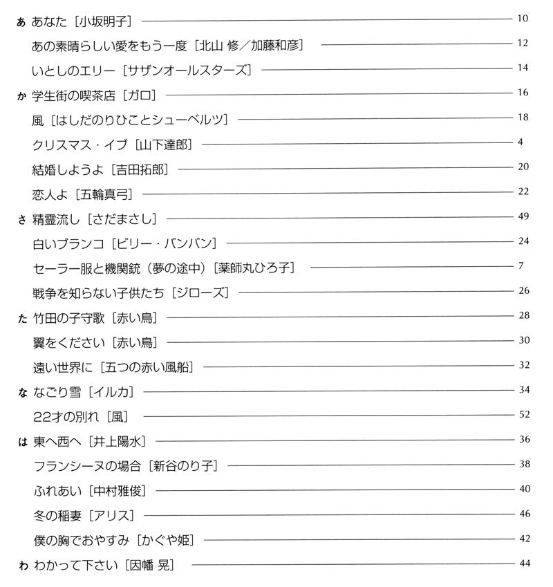 【楽譜】ギター・ソロのためのJポップ大全1 フォーク＆ニューミュージック編1／秋山公良・江部賢一・清水義文・竹内永和・平倉信行・編