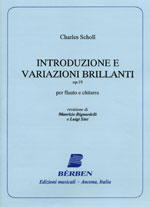 【楽譜】ショール：序奏と華麗な変奏曲Op.9（G&Fl）19世紀の作品