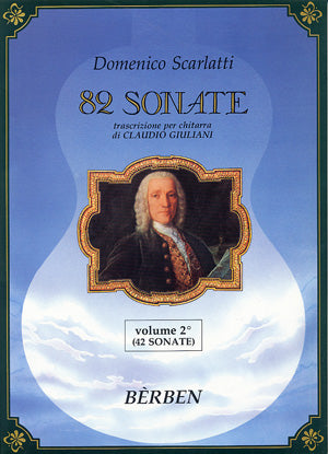 【楽譜】スカルラッティ：82のソナタ集Vol.2［C.ジュリアーニ編曲］全42曲。