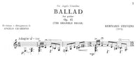 【楽譜】スティーヴンス：バラード「野ばら」Op.45［ジラルディーノ運指］