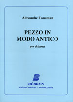 【楽譜】タンスマン：古風な小品［ジラルディーノ運指］