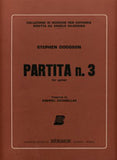 【楽譜】ドッジソン：パルティータ第3番［エスタレージャス校訂］