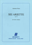 【楽譜】ナヴァ：6つの歌曲Op.22（歌とギター）