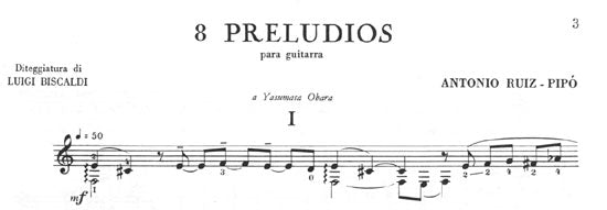 【楽譜】ルイス＝ピポー：8つの前奏曲［ビスカルディ運指］