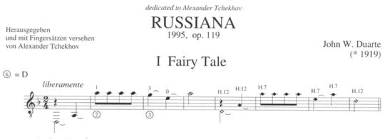 【楽譜】デュアート：ロシア風Op.119［チェーホフ編］