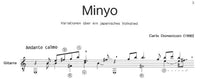 【楽譜】ドメニコーニ：ミンヨー（五木の子守歌による変奏曲）