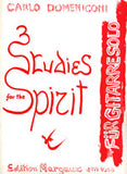 【楽譜】ドメニコーニ：精神のための3つの練習曲（1985）（時間と空間，中国人，メシアン讃歌）
