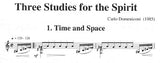 【楽譜】ドメニコーニ：精神のための3つの練習曲（1985）（時間と空間，中国人，メシアン讃歌）