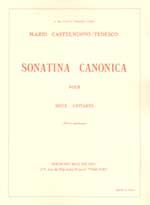 【楽譜】C=テデスコ：カノン風ソナチネOp.196（2G）［プレスティ＆ラゴヤに献呈］
