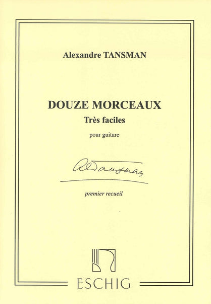 【楽譜】タンスマン：12の非常にやさしい小品第1集（全12曲）