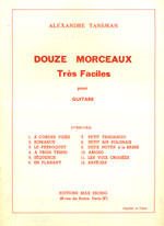 【楽譜】タンスマン：12の非常にやさしい小品第2集（全12曲）