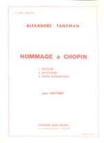 【楽譜】タンスマン：ショパン讃歌