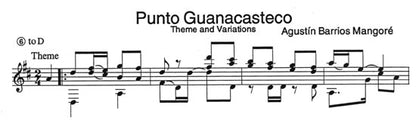 【楽譜】バリオス：コスタリカの主題による変奏曲［ストーヴァー校訂］