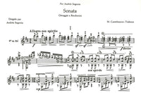【楽譜】C=テデスコ：ソナタ「ボッケリーニ讃歌」Op.77［セゴビア運指］
