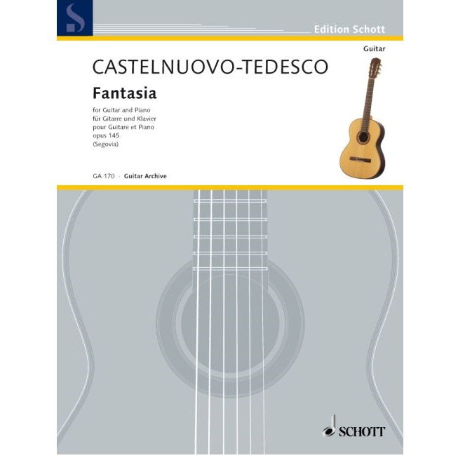 【楽譜】C=テデスコ：幻想曲Op.145（G&Pf）