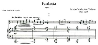 【楽譜】C=テデスコ：幻想曲Op.145（G&Pf）