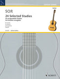 【楽譜】ソル：24の練習曲［イエペス校訂］